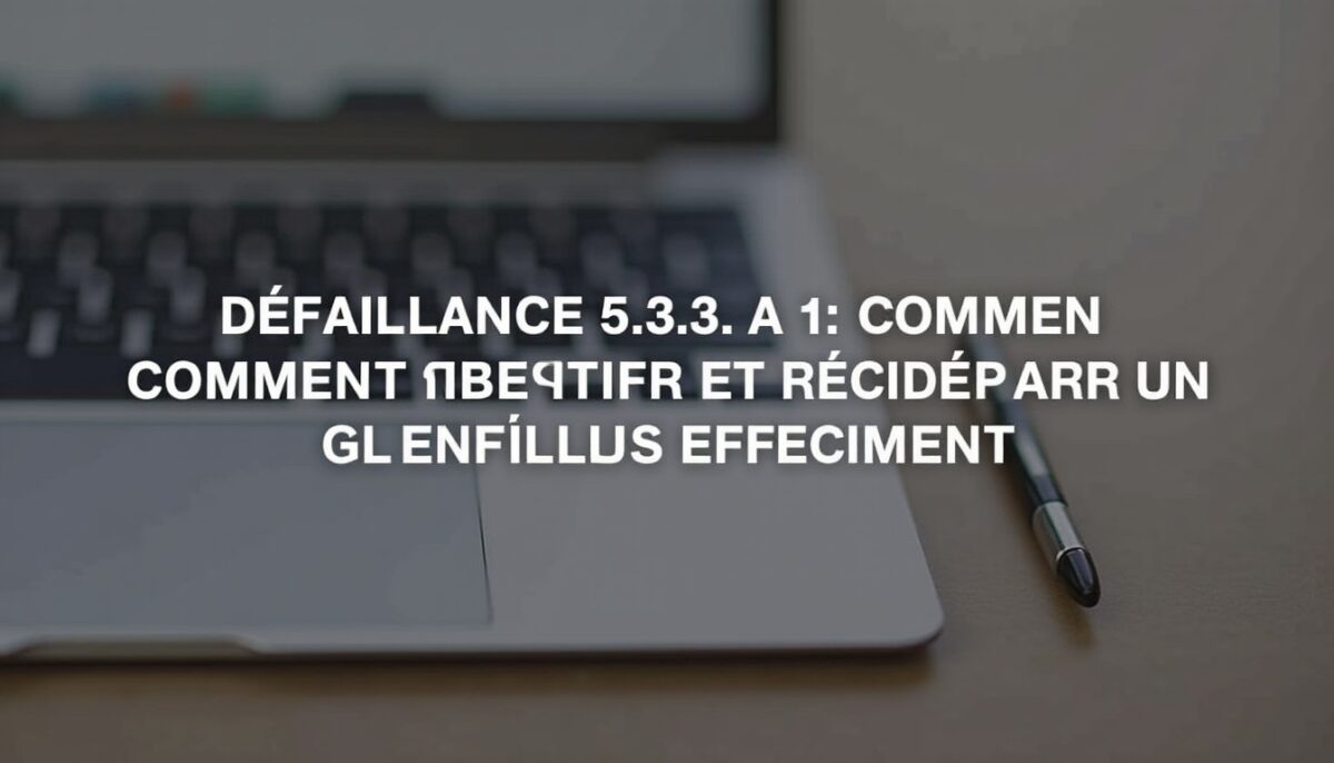 Défaillance 5.3.3.a.1 : Comment identifier et réparer un silentbloc usé efficacement