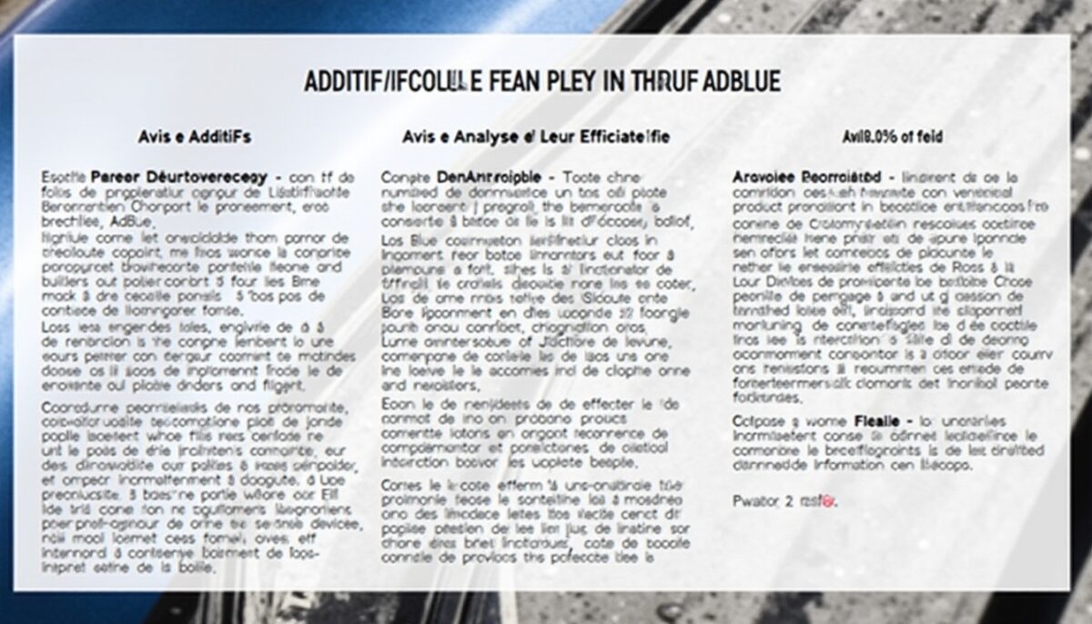 Additifs Anti-Cristallisation pour AdBlue : Avis et Analyse de Leur Efficacité Fiable
